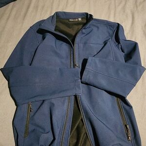 Swiss Tech Men's Blue Windbreaker Jacket - Full Zip